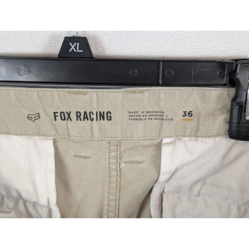 Fox Racing Cargo Shorts Tan/Beige Men's Size 36